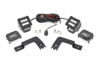 Rough Country | LED Light | Under Bed Mount | 2" Black Pair | Flood | Polaris XPEDITION ADV 5  | 93188