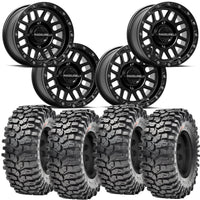 Raceline Podium Beadlock Wheel and Maxxis Roxxzilla Tire Kit