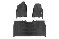 Rough Country | Flex-Fit Floor Mats | FR & RR | Crew | Ram 1500 (19-24)/1500 TRX (21-24) | FF-31422