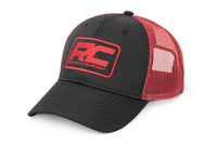 Rough Country | Rough Country Hat | Red Mesh | Rough Country Patch | Black/Red | 84124