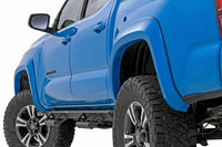 Rough Country | Sport Fender Flares | 8T6 Voodoo Blue | Toyota Tacoma 2WD/4WD (2016-2023) | S-T11621-8T6