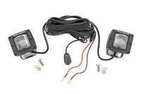Rough Country | 2 Inch Black Series LED Light Pods | SAE Fog | Yellow | 70907A