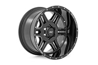 Rough Country | Rough Country 92 Series Wheel | Machined One-Piece | Gloss Black | 20x12 | 6x5.5 | -44mm | 92201212