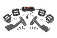 Rough Country | LED Light Kit | Ditch Mount | Dual 2" Black Pairs | Spot/Flood | Toyota Tundra (14-21) | 70866