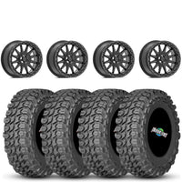Valor V09 Beadlock 15x7 Brushed Charcoal 5+2 4/137 on Gladiator X Comp 10 Ply 32x10-15