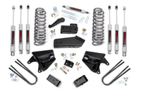 Rough Country | 4 Inch Lift Kit | Quad Front Shocks | Rear Blocks | Ford Bronco 4WD (80-96) | 465B33