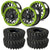 Bullite BT05 Rider Beadlock Black or Gunmetal w/Lime Green Ring SUPERGRIP K9 XT Wheel Tire Kit