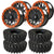 Bullite BT05 Rider Beadlock Black or Gunmetal w/Orange Ring SUPERGRIP K9 XT Wheel Tire Kit