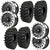 Bullite Rings BT08 Blade Beadlock Black or Gunmetal w/White Ring SUPERGRIP K9 XT Wheel Tire Kit