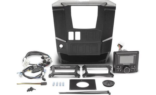 Rockford Fosgate RNGR-STAGE1 Stage 1 kit 2015-18 Polaris Ranger: includes Punch PMX-2 digital media receiver and mounting kit