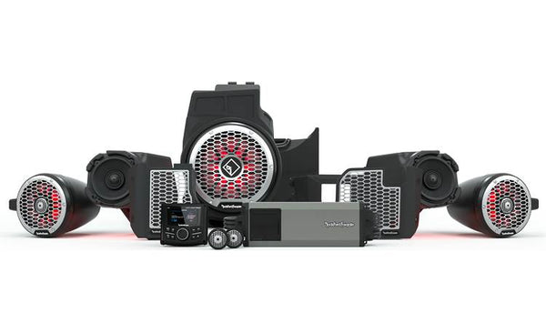 Rockford Fosgate RZR19PXP-STG5 Stage 5 kit 2020+ Polaris RZR Pro XP models: includes 6 speakers, 5-channel amplifier, and 10" sub