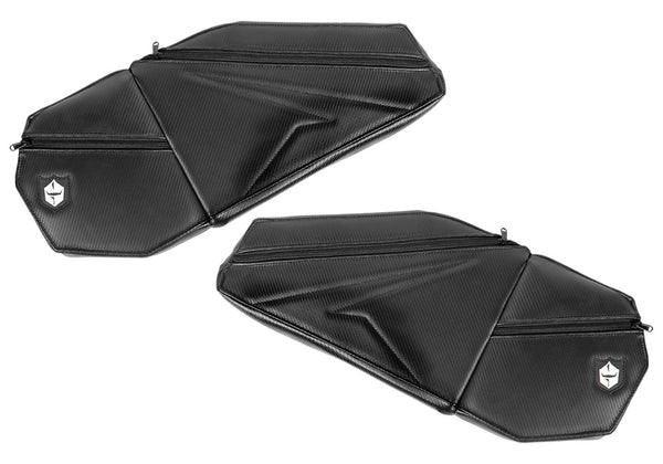 Pro Armor RZR Pro XP and Pro XP 4 Pro Armor Front Door Knee Pads with Storage-Black